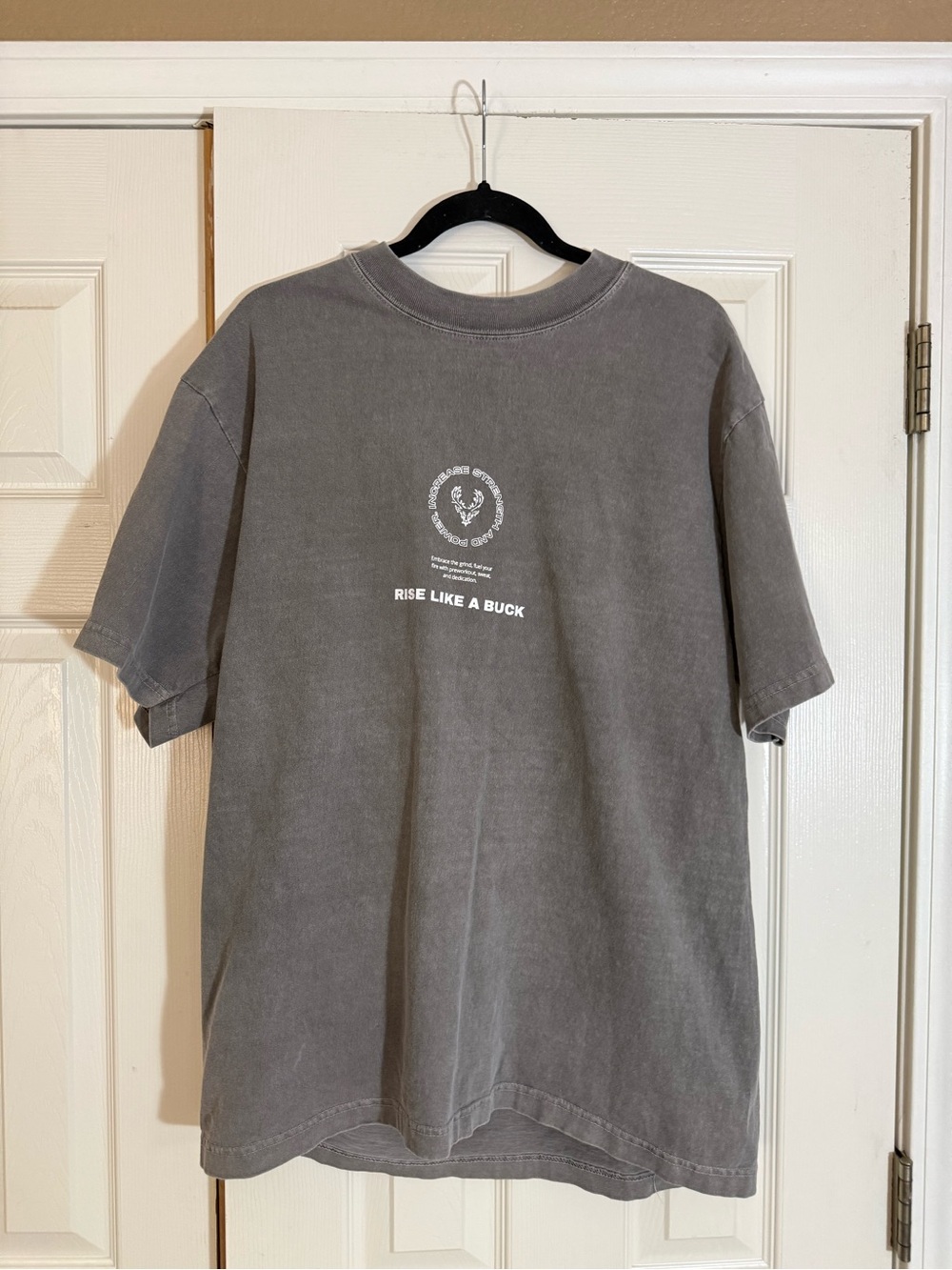 Shaka Wear SuperMAXHeavy Gray Garment Dyed Graphic Tee Large